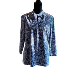 J.MCLAUGHLIN Maybelle Leopard Keyhole Twist Top